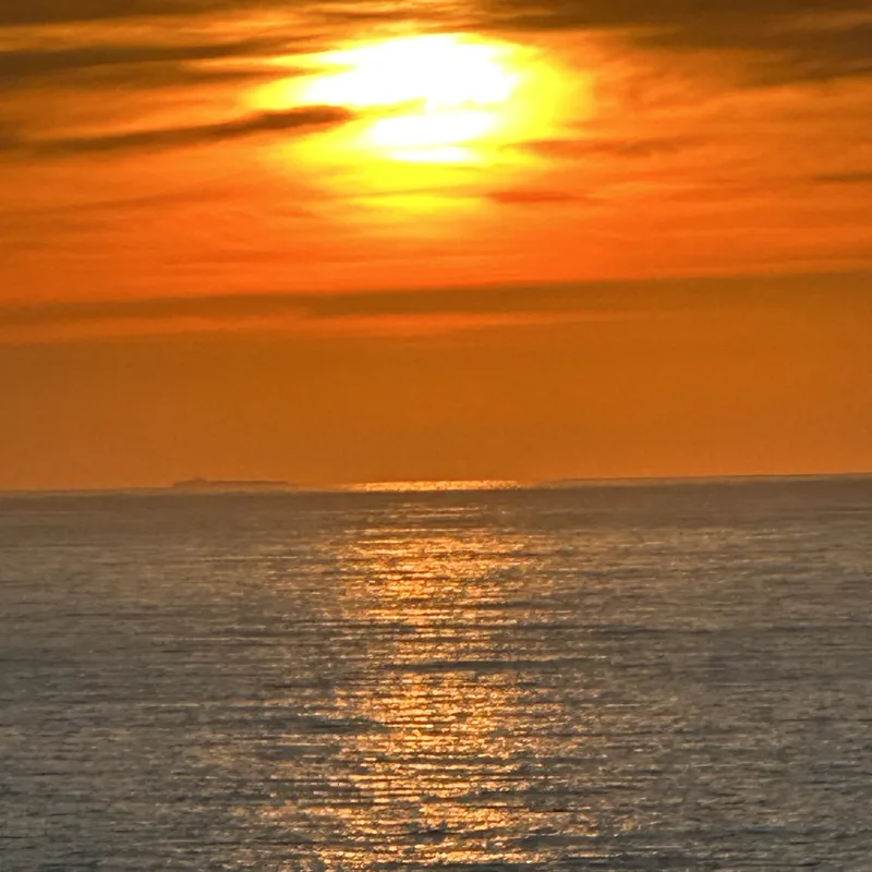 Sunset over the Atlantic off the Algarve coast